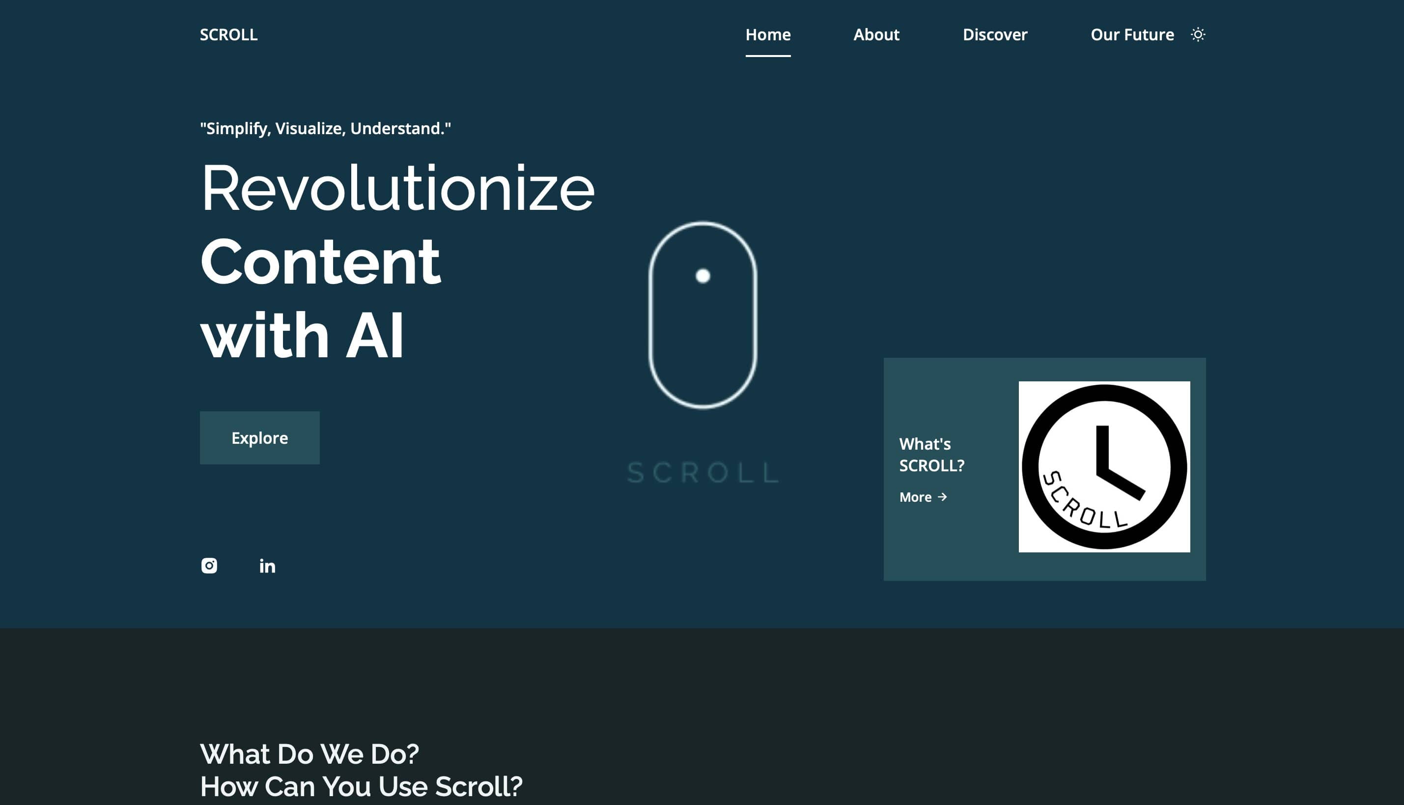 Scroll Website